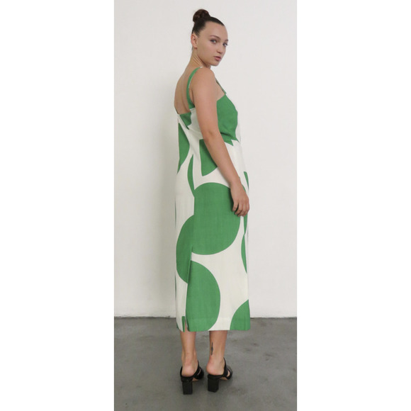 Mara Hoffman Maureen Midi Button Down Dress-Tondo Green, Sz XS - Picture 2 of 16